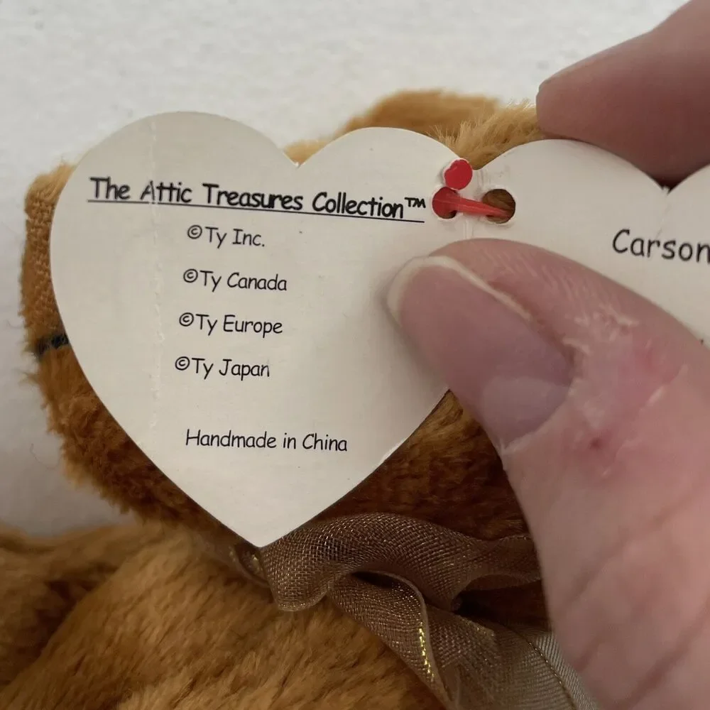 Ty Beanie Babies Carson Bear The Attic Treasures Soft Plush Stuffed 1993 Retired